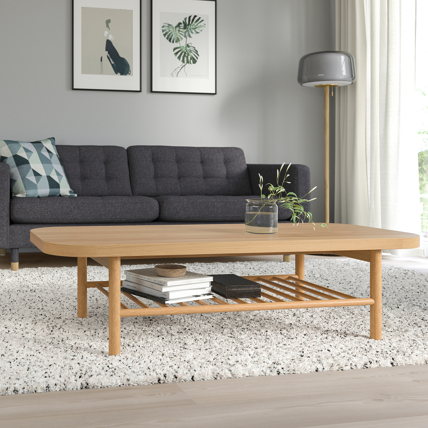 LISTERBY coffee table oak veneer - IKEA