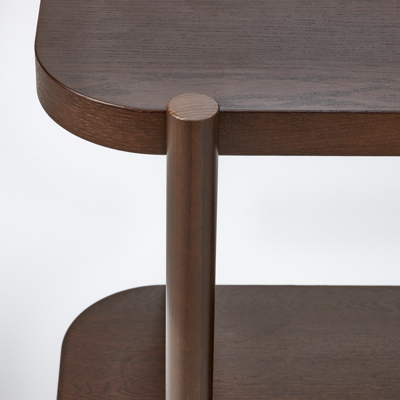 LISTERBY console table dark brown stained oak veneer - IKEA