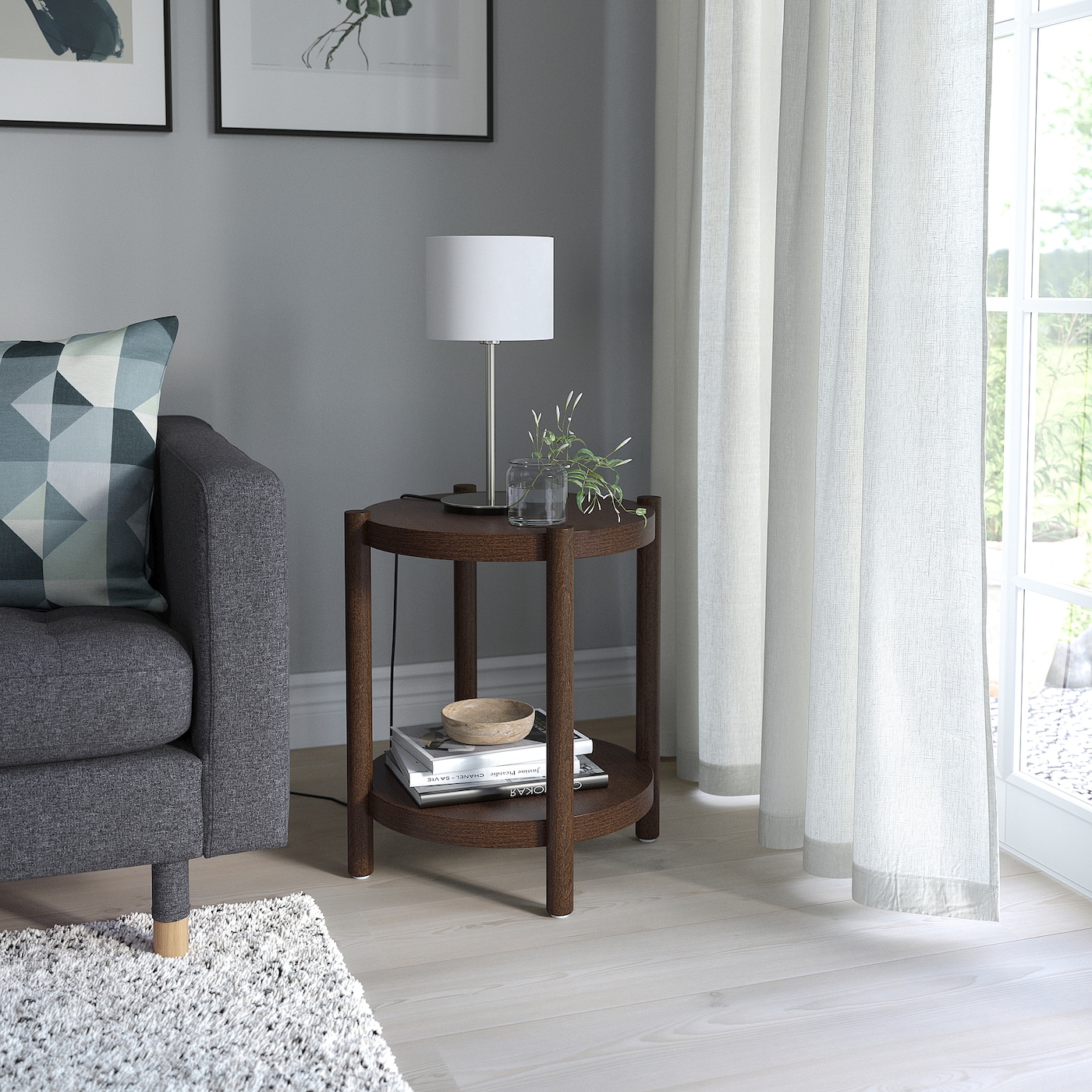 イケア LISTERBYコンソールテーブル IKEAイケアLISTERBY リステルビーコンソールテーブル, ホワイト