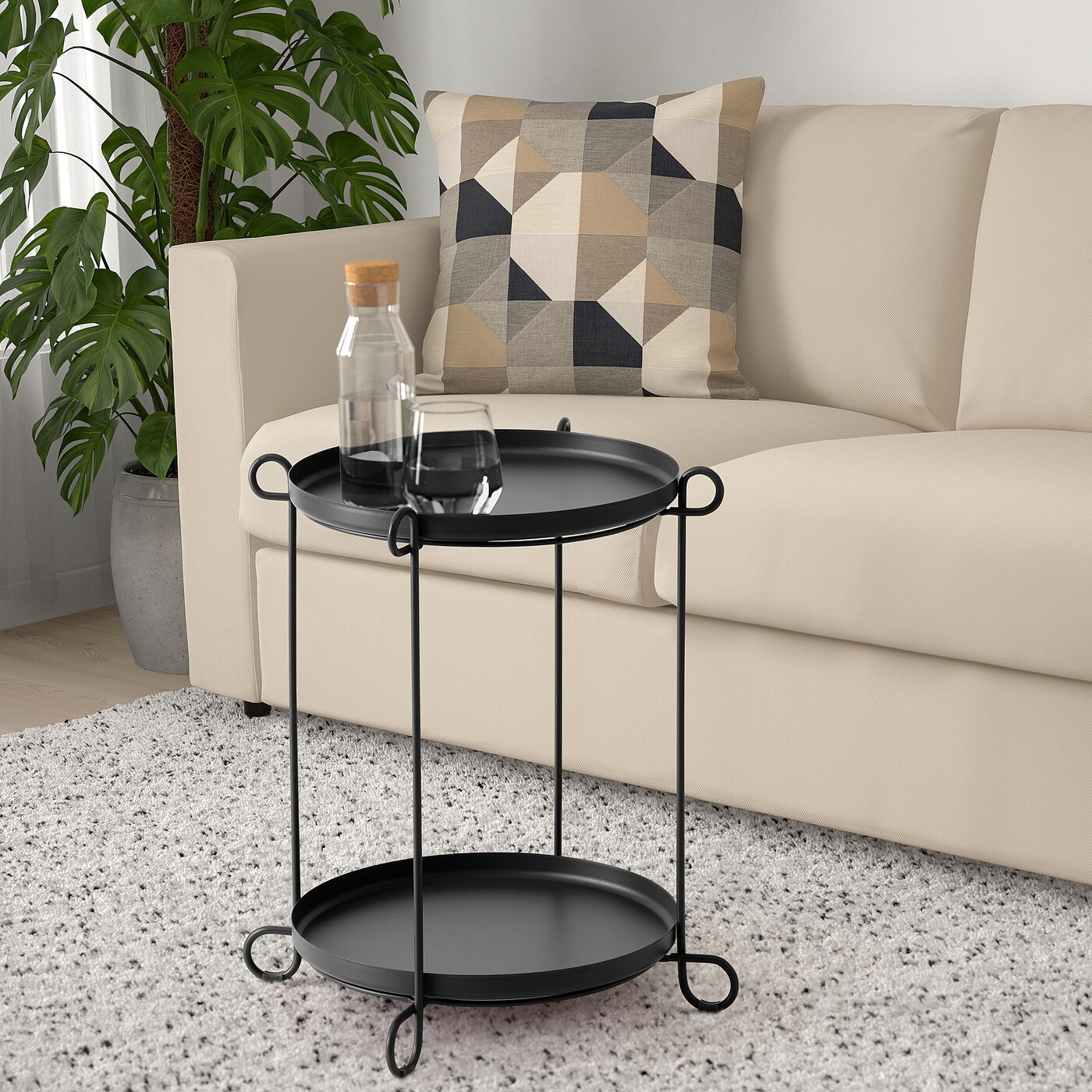 LIVELYCKE tray table, red, 195/8