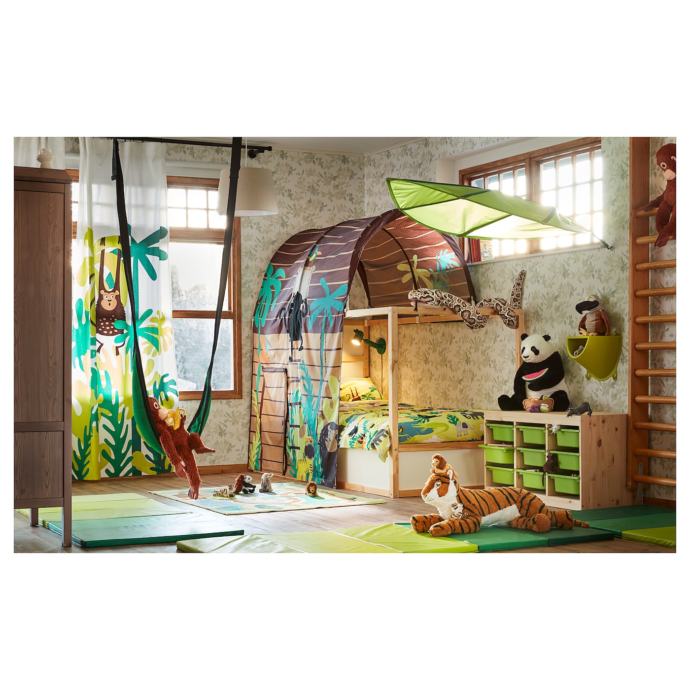 LOVA bed canopy green IKEA