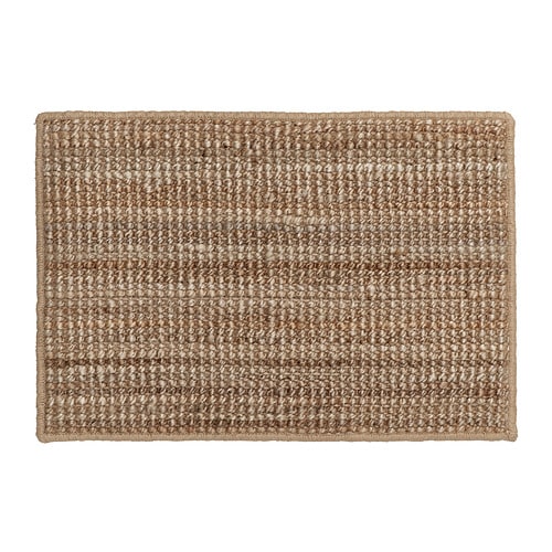 RULLBANA rug, high pile off-white/dark yellow - IKEA