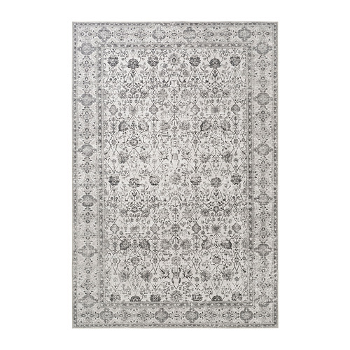 VODSKOV rug, flatwoven natural/light grey - IKEA