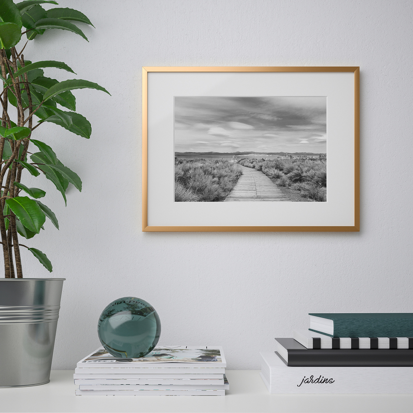 LOMVIKEN frame gold-colour - IKEA