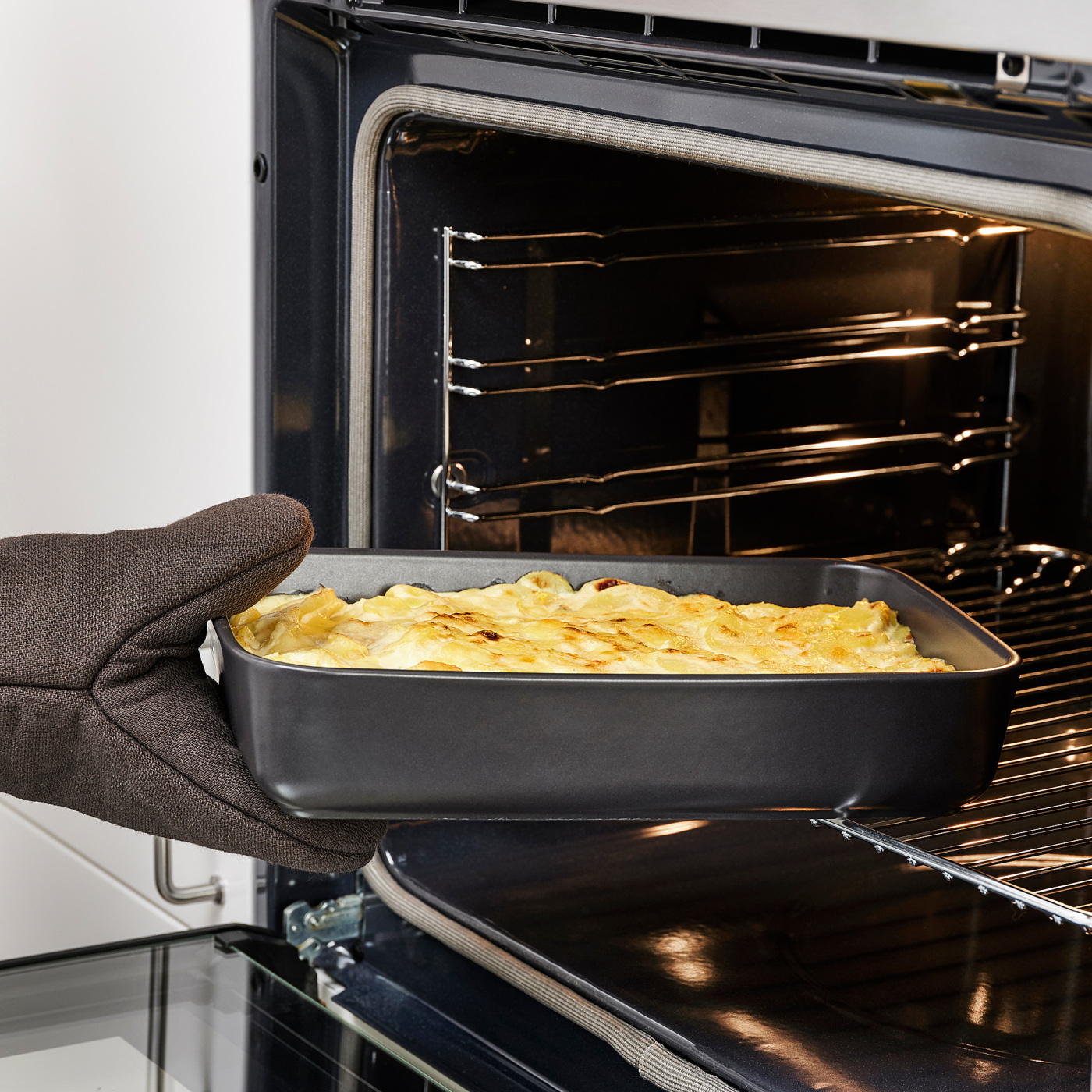 LYCKAD oven/serving dish set of 2 dark grey - IKEA