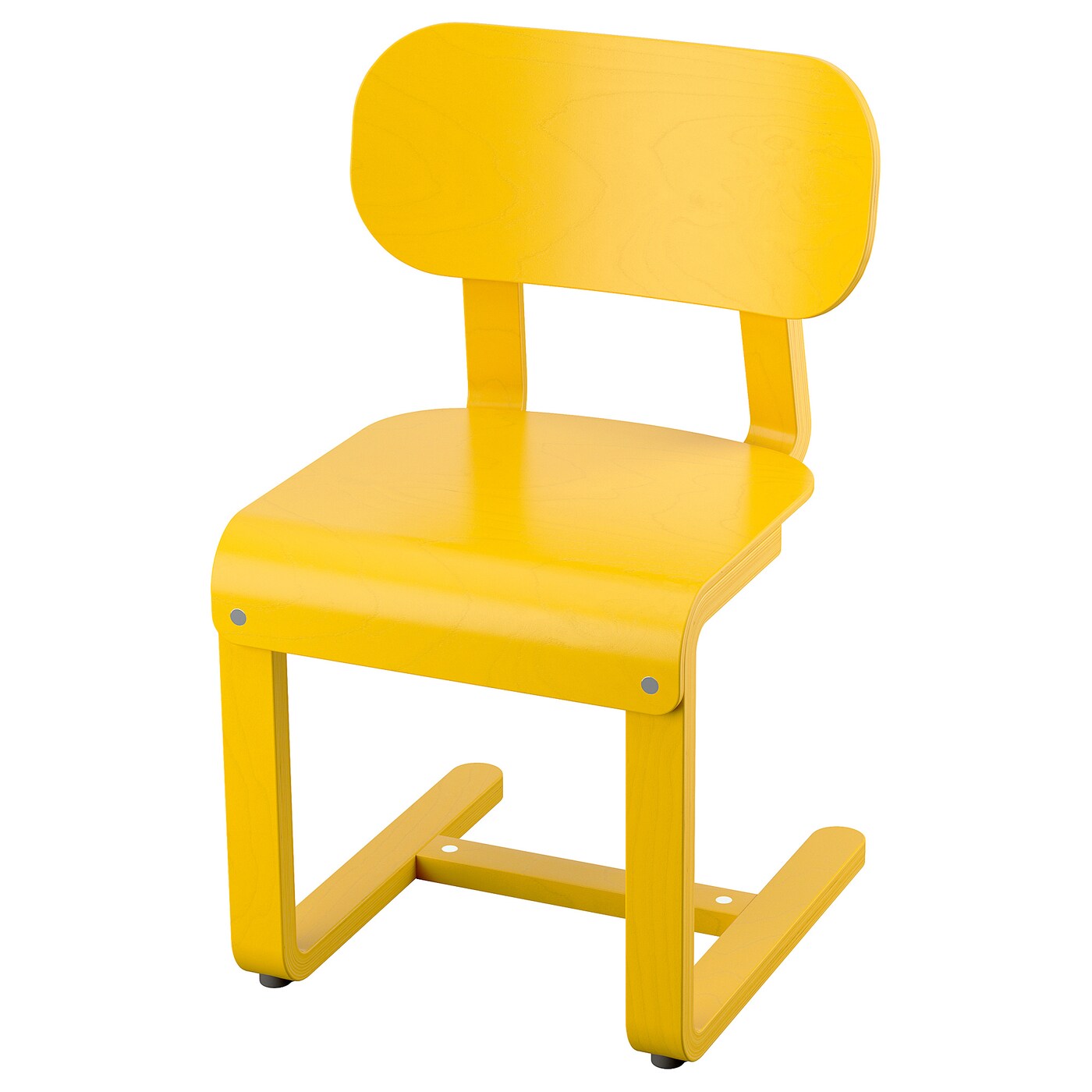 LYCKAN chair yellow/birch veneer - IKEA