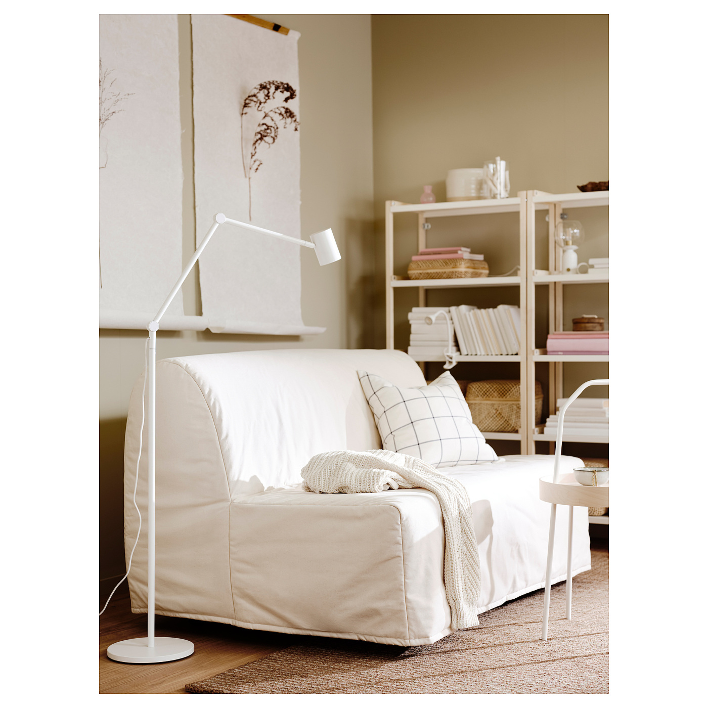 LYCKSELE MURBO 2-seat sofa-bed Ransta natural - IKEA