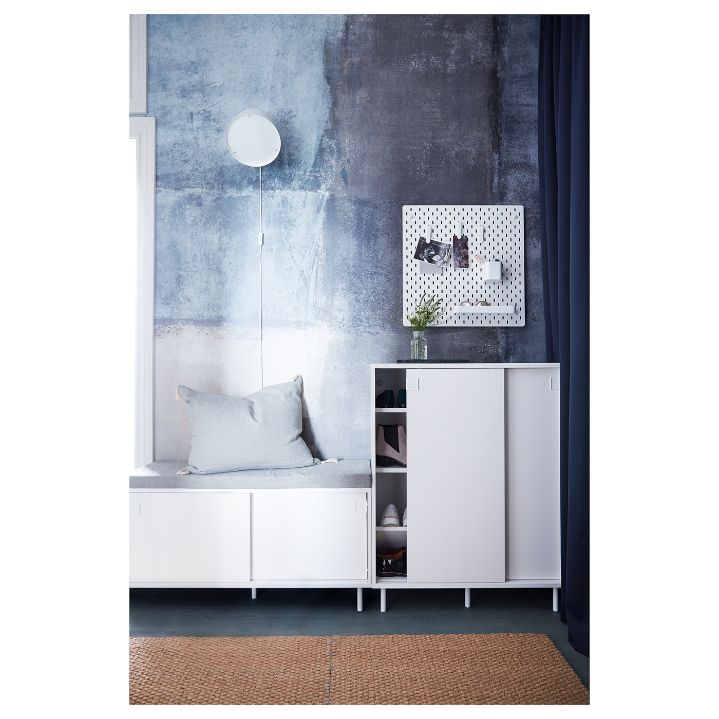 MACKAPÄR bench with storage compartments white - IKEA