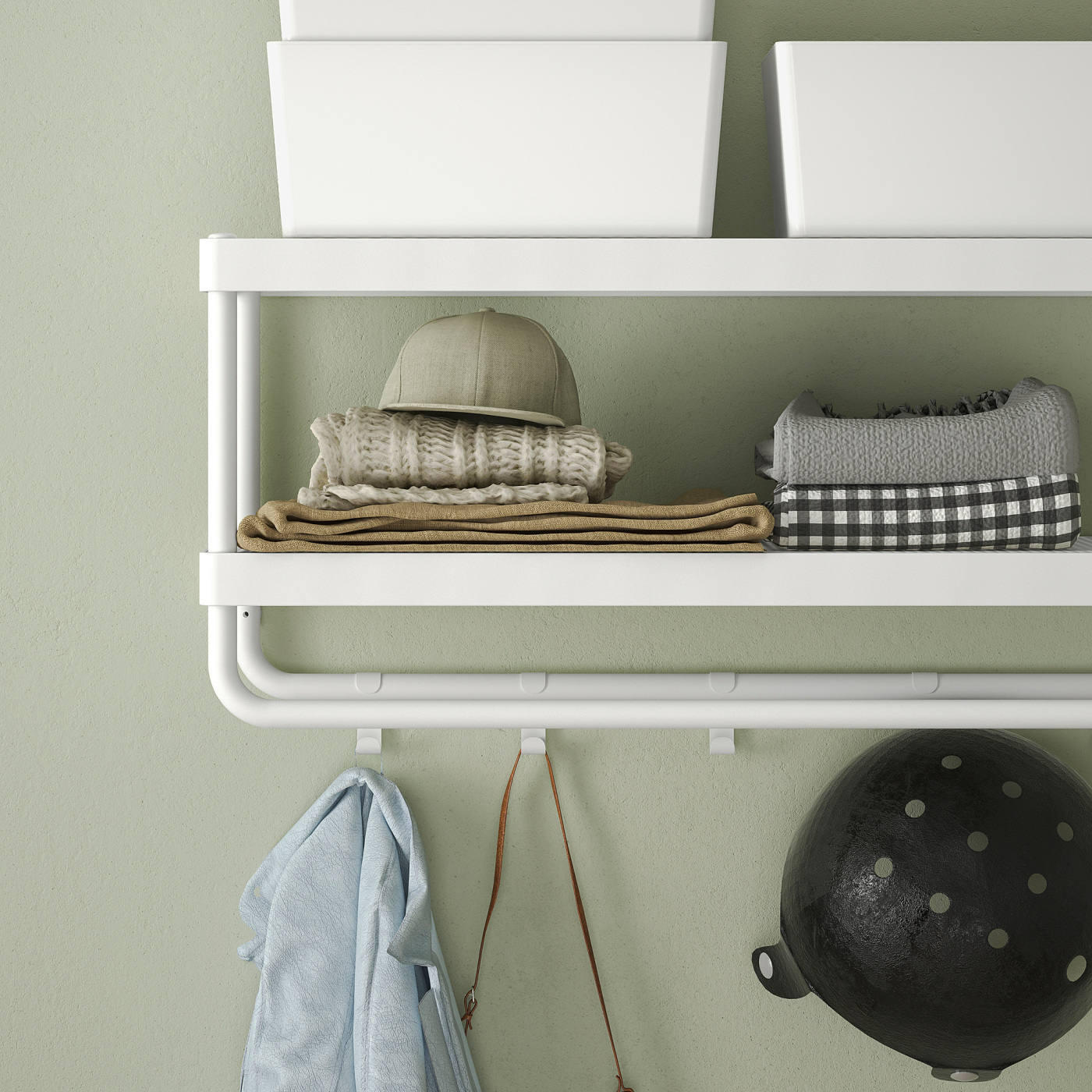 MACKAPÄR hat and coat rack white - IKEA