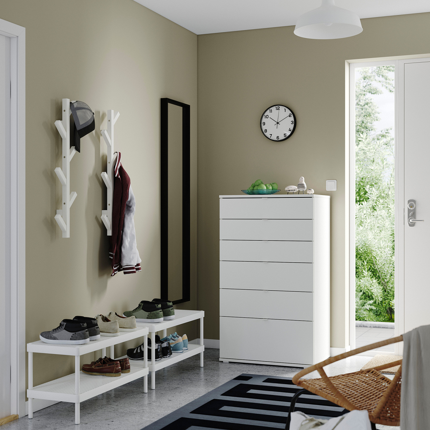 MACKAPÄR / VIHALS hallway furniture, set of 5 white - IKEA