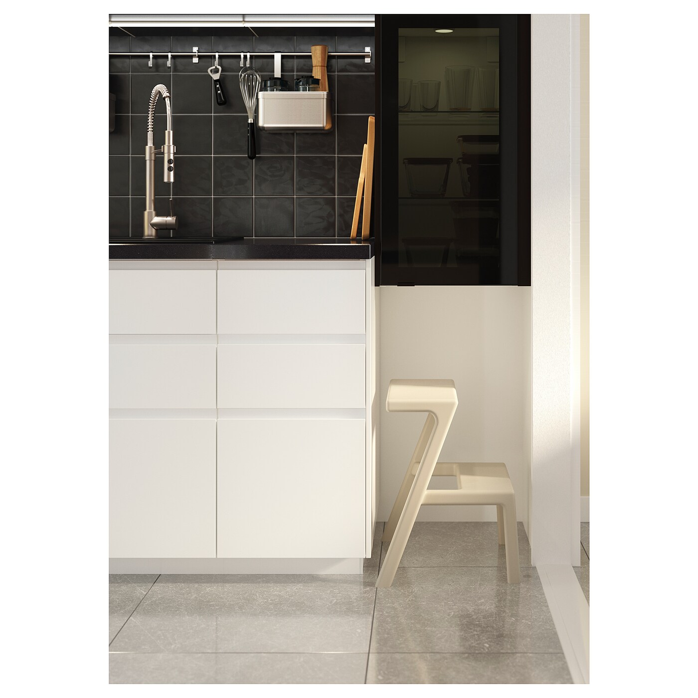 MÄSTERBY step stool beige - IKEA