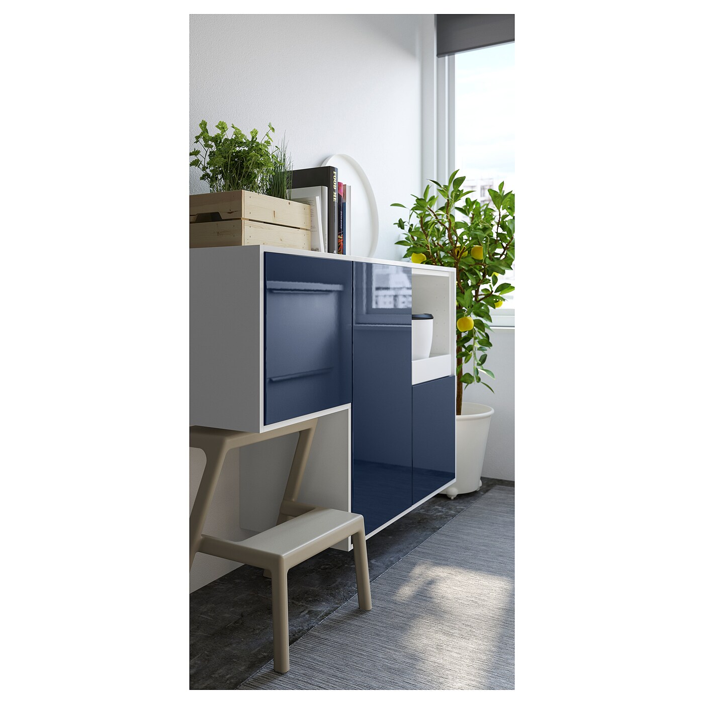 MÄSTERBY step stool beige - IKEA