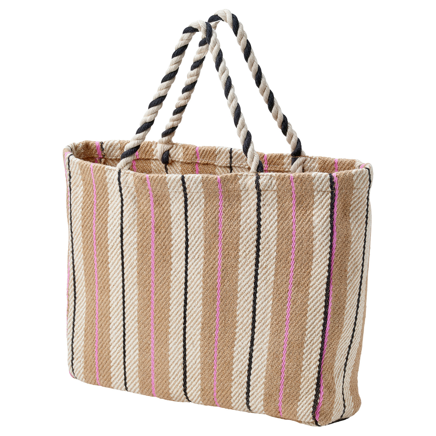 MÄVINN bag handmade/striped natural - IKEA