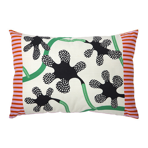 MÄVINN cushion cover cat pattern orange - IKEA