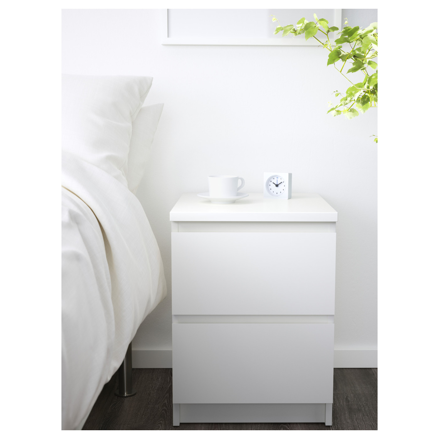 MALM bedroom furniture, set of 3 white - IKEA