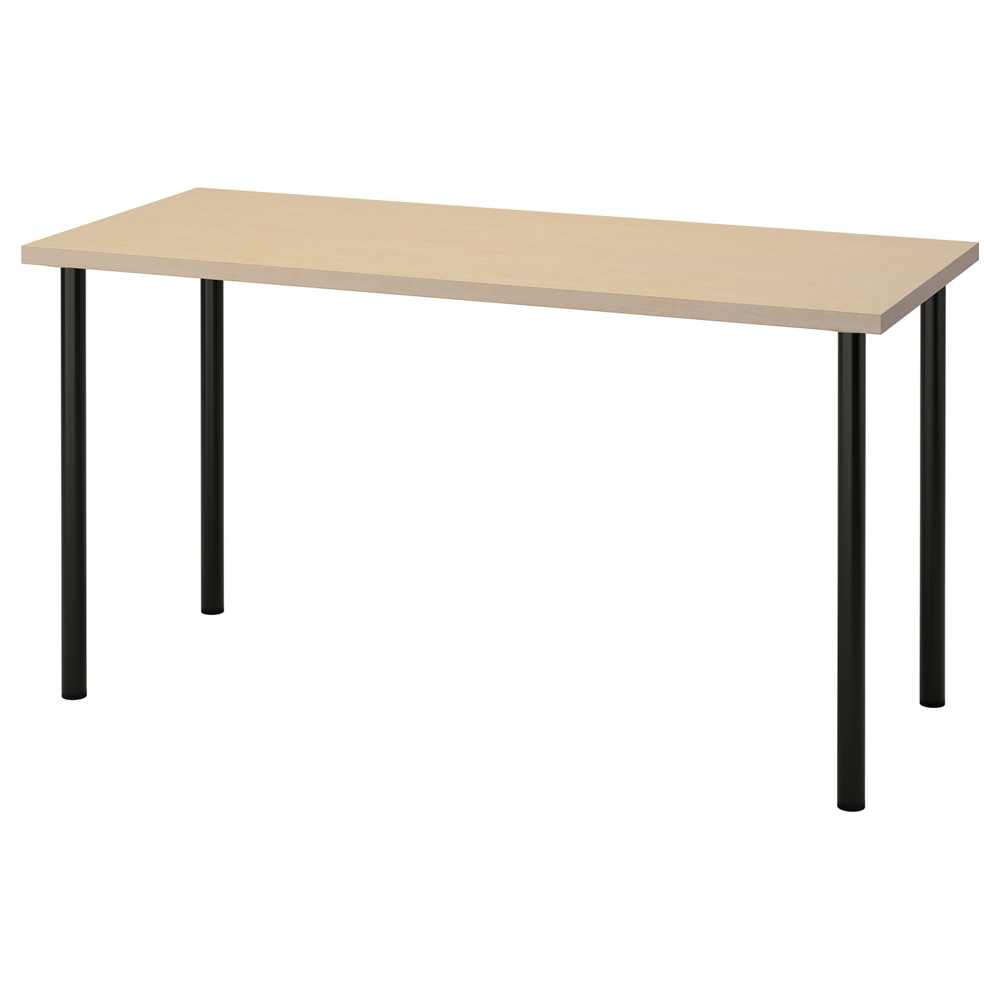 MÅLSKYTT / ADILS desk birch/black - IKEA