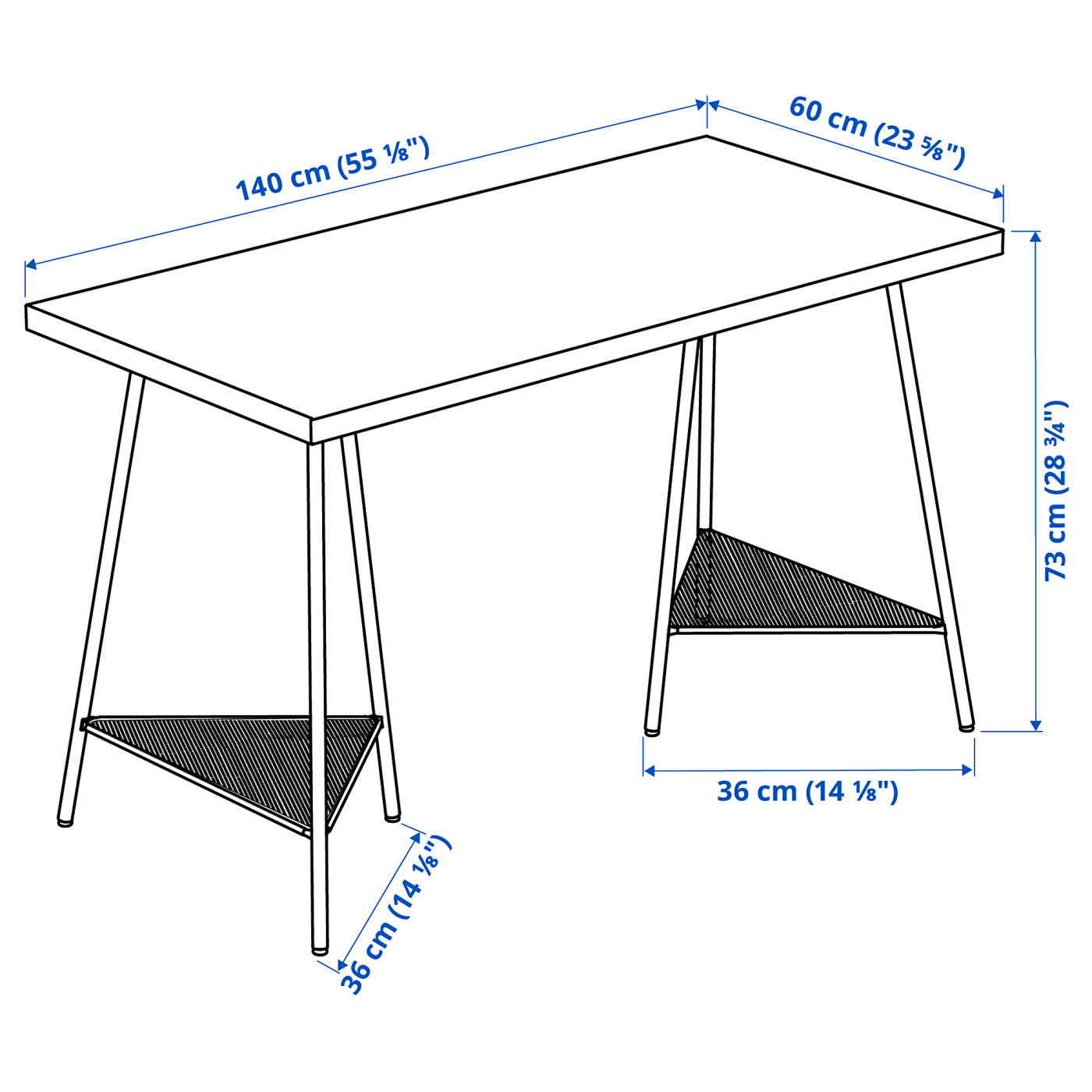 MÅLSKYTT / TILLSLAG desk birch/green - IKEA