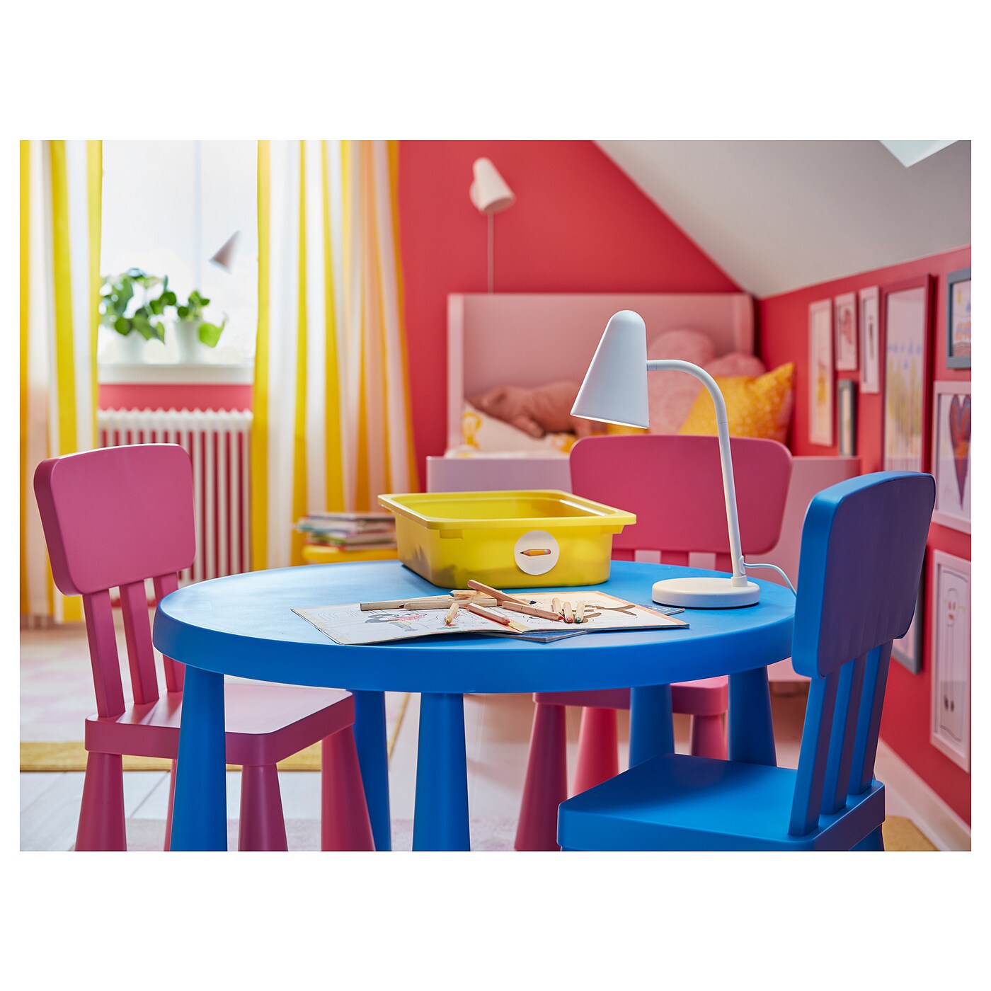 MAMMUT children s chair in outdoor pink IKEA