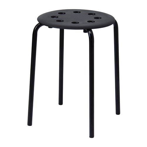 DOMSTEN stool lilac/pine - IKEA
