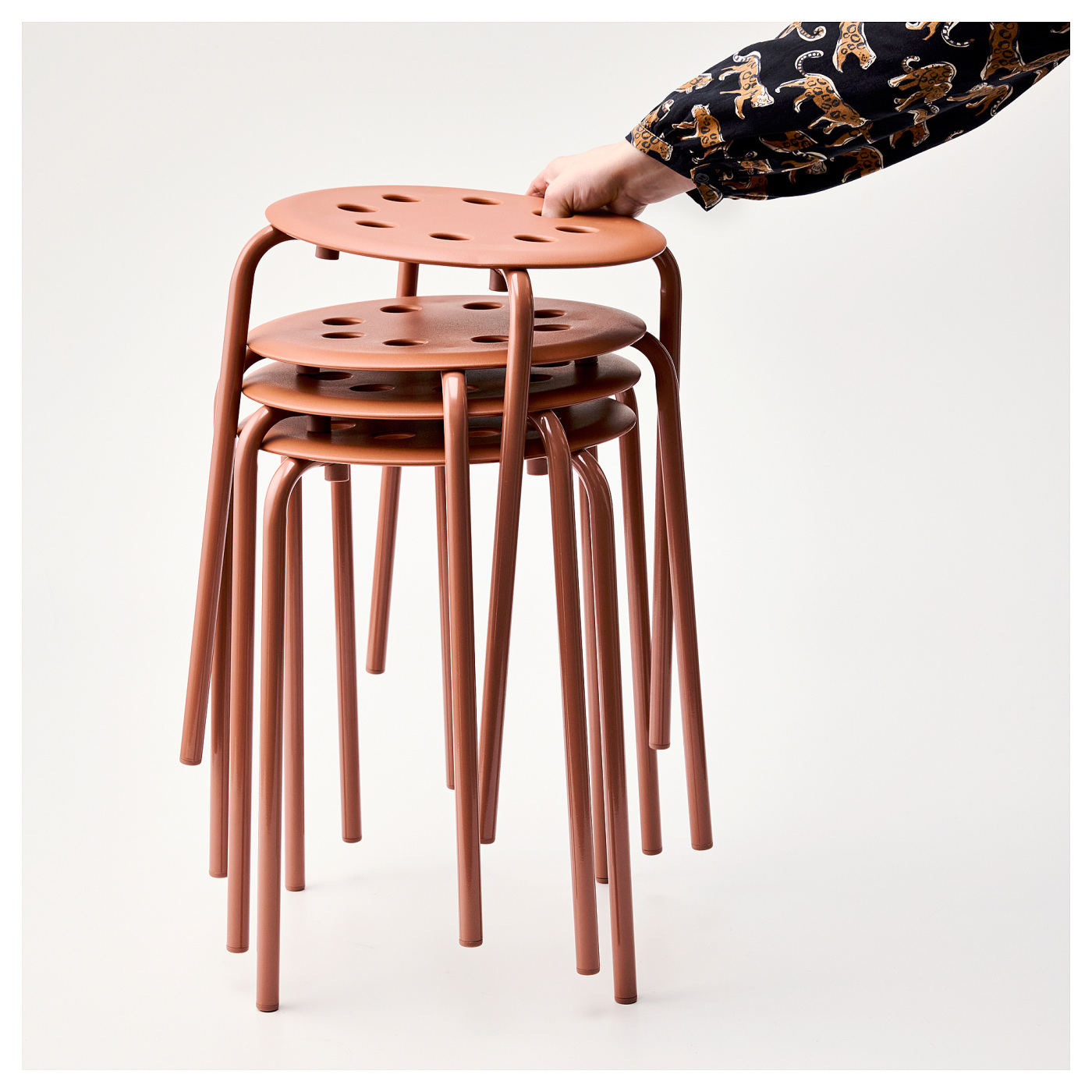 MARIUS stool red-brown - IKEA