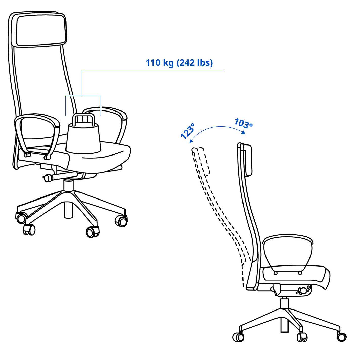 MARKUS office chair Vissle dark grey - IKEA