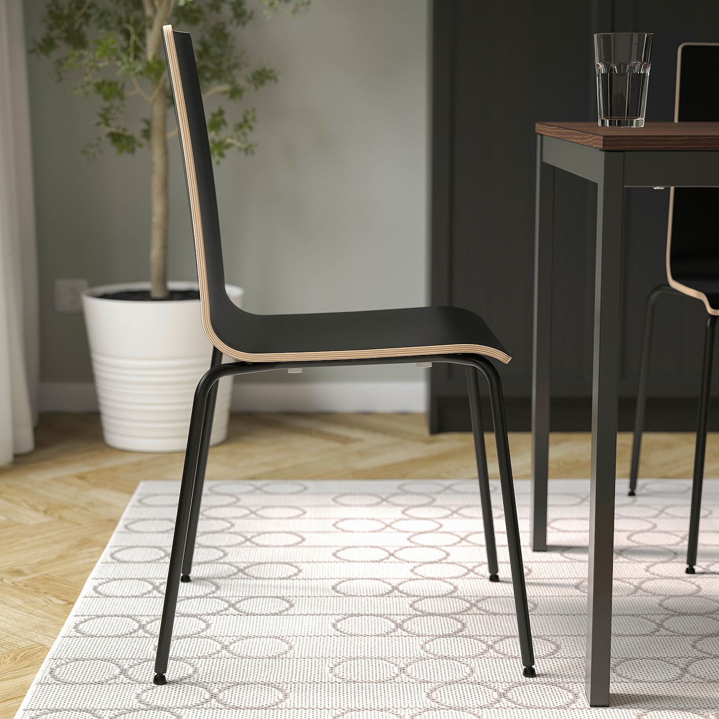 お洒落✨ / IKEA イケア　MARTIN ダイニングチェア 4脚　ブラック MARTIN chair black/black - IKEA