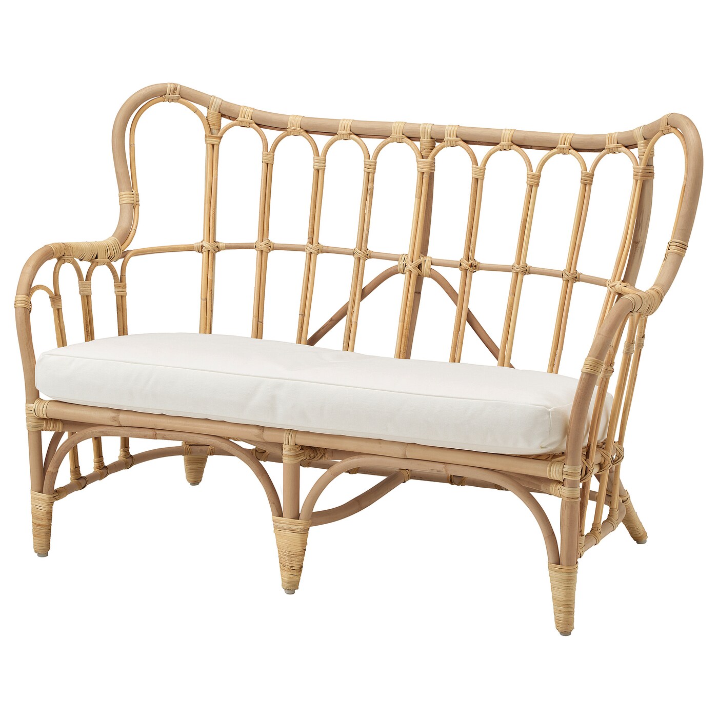 Ikea rattan couch discount