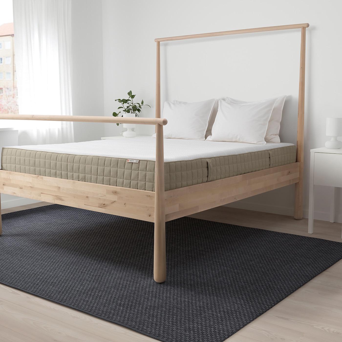 MAUSUND natural latex mattress medium firm natural IKEA