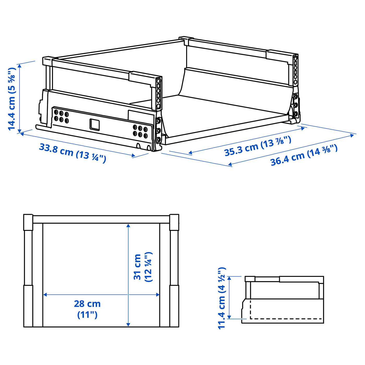 MAXIMERA drawer, medium white - IKEA