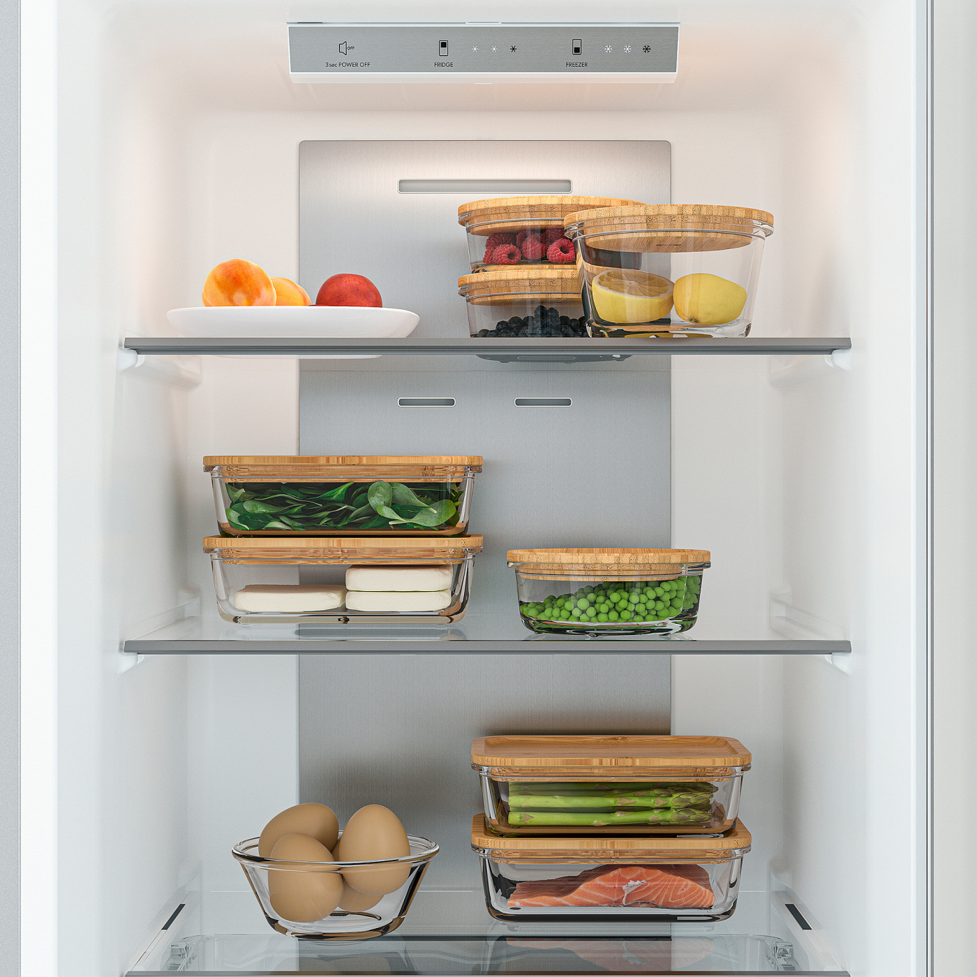 MEDGÅNG fridge/freezer IKEA 500 freestanding/stainless steel - IKEA