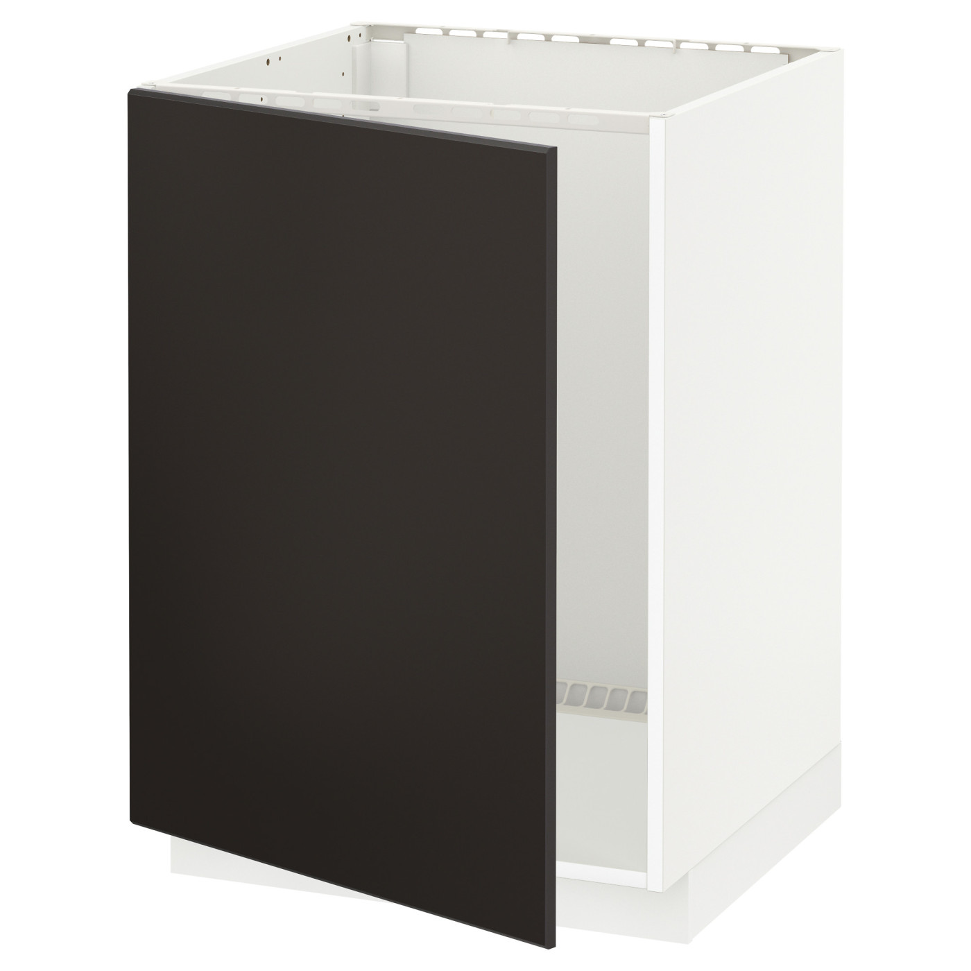 METOD base cabinet for sink white/Kungsbacka anthracite - IKEA