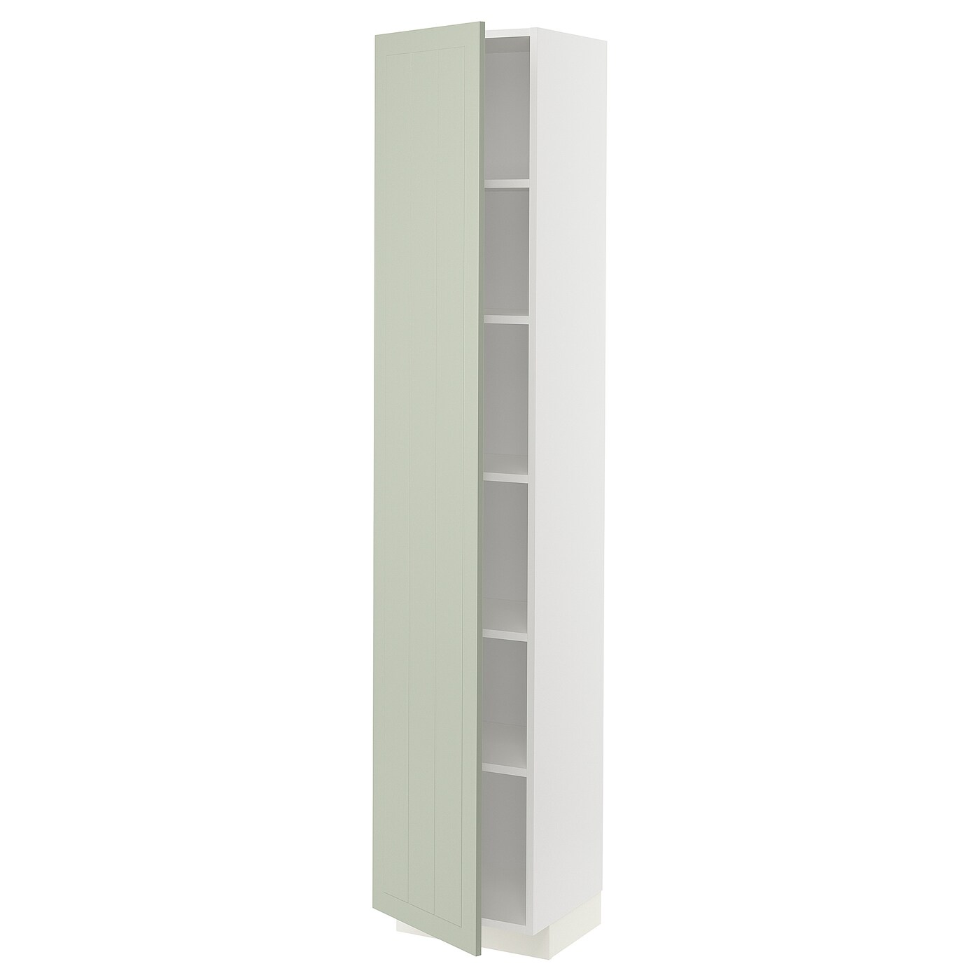 METOD high cabinet with shelves white Stensund light green IKEA