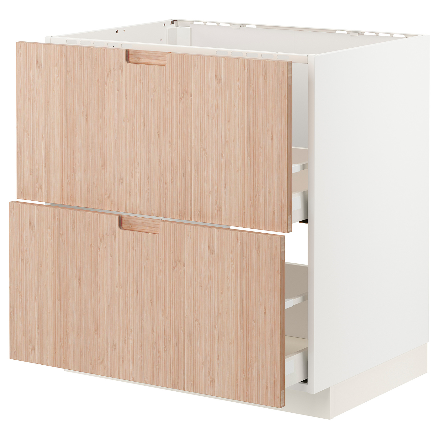 METOD / MAXIMERA base cab f sink+2 fronts/2 drawers white/Fröjered