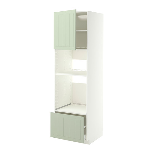 METOD / MAXIMERA hi cab f ov w dr/2 frnt/1 m/1 h drw white/Nickebo