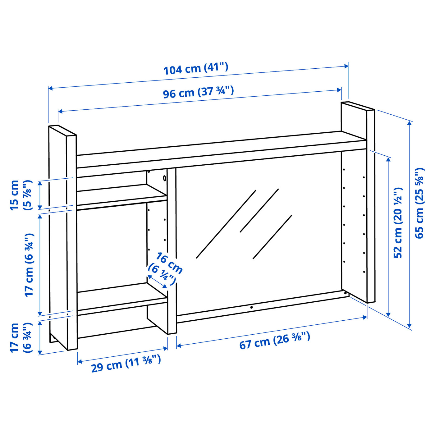 MICKE add-on unit high black-brown - IKEA