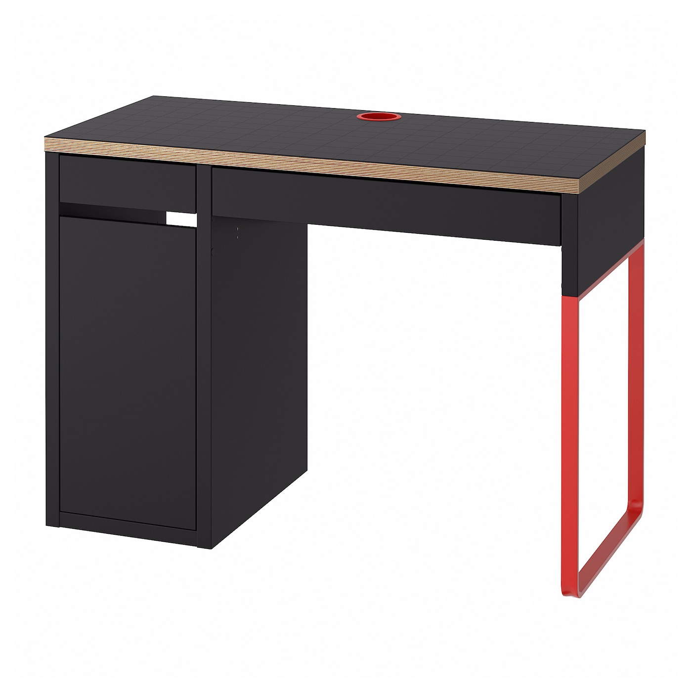 MICKE desk anthracite/red - IKEA