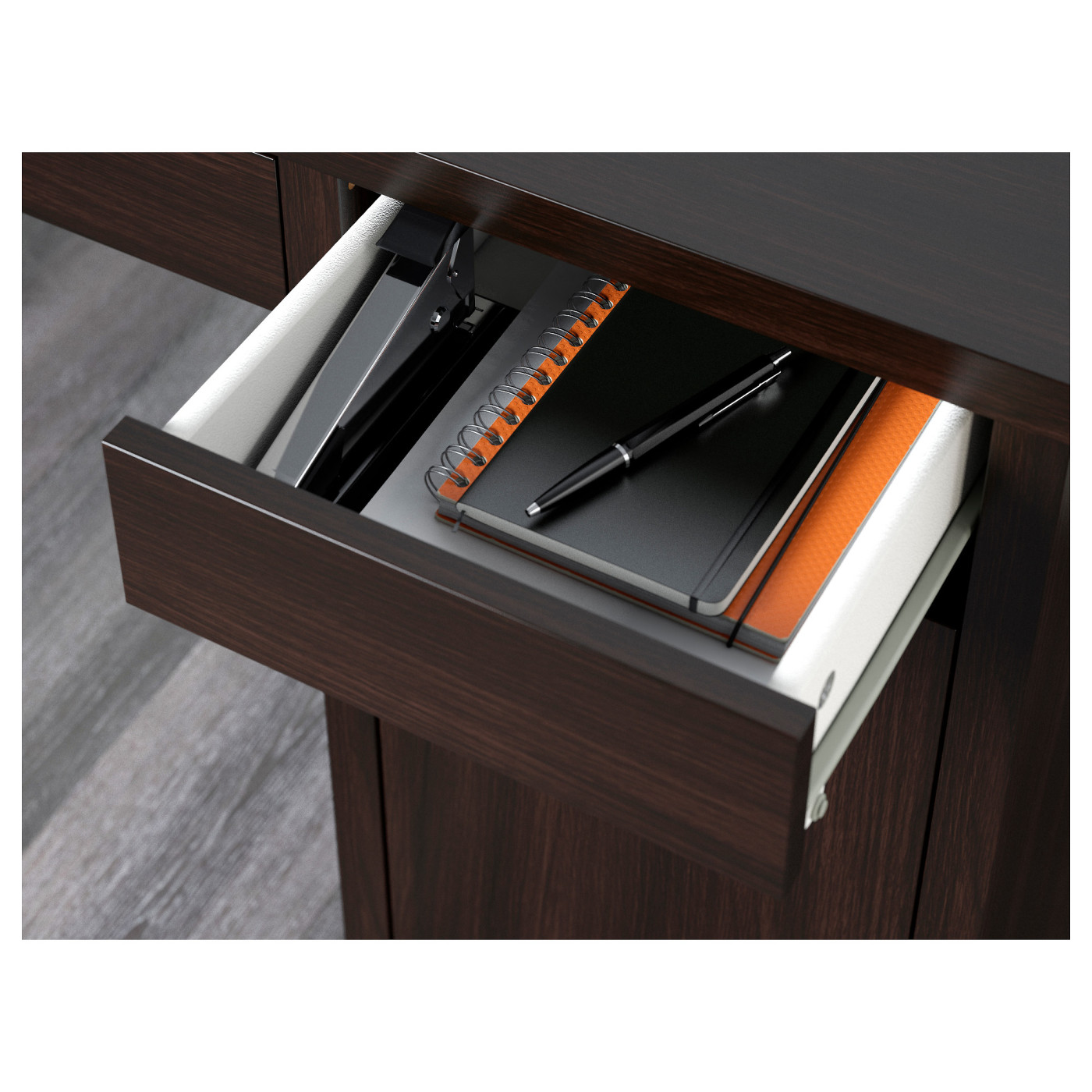 MICKE desk black-brown - IKEA