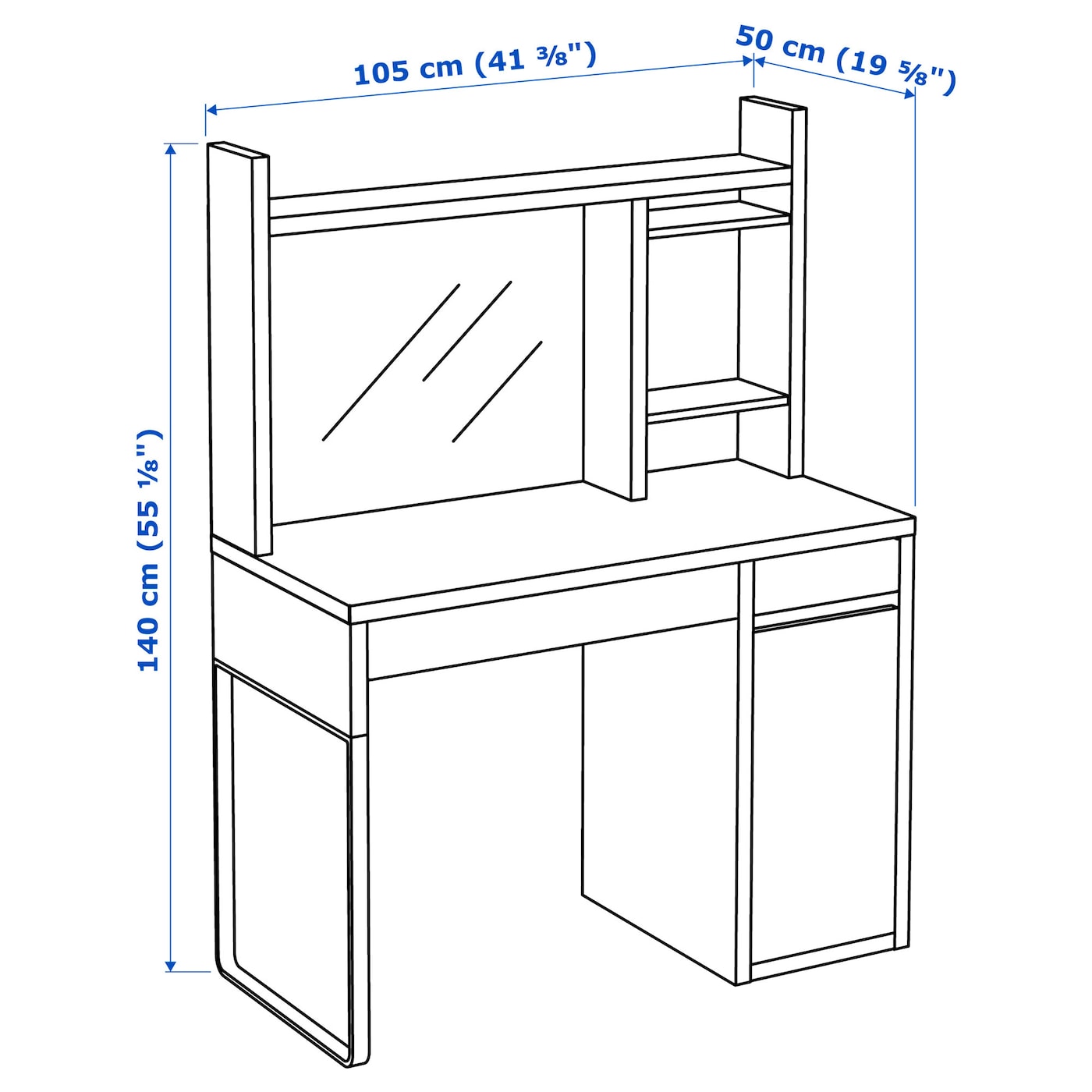 Amazon.com: IKEA MICKE White Desk : Home & Kitchen