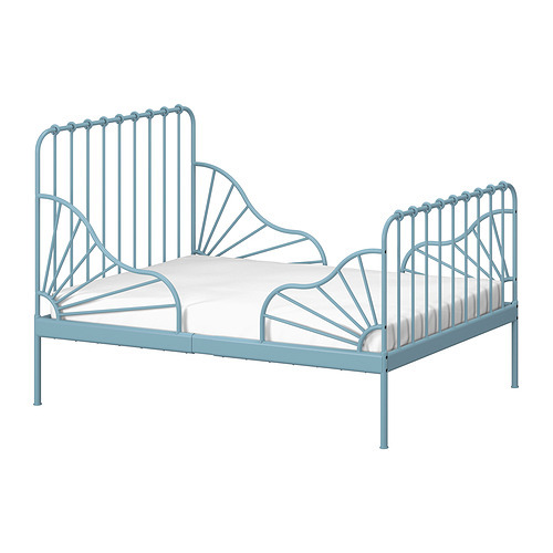 SNIGLAR bed frame with slatted bed base birch - IKEA