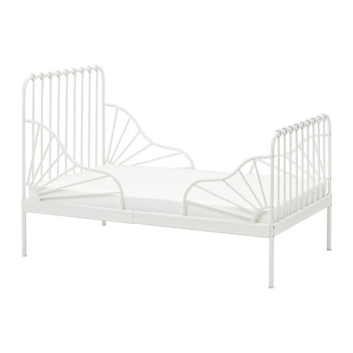 SNIGLAR bed frame with slatted bed base birch - IKEA