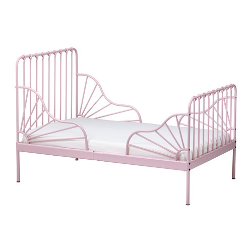 MINNEN extendable bed black - IKEA