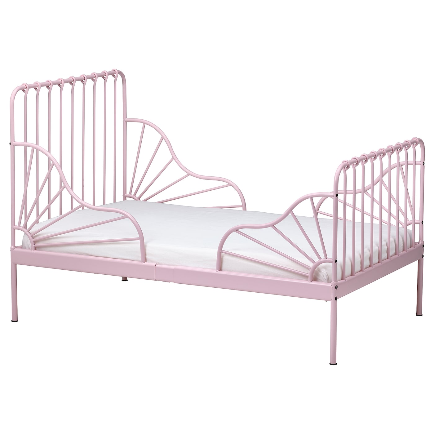 MINNEN extendable bed light pink - IKEA