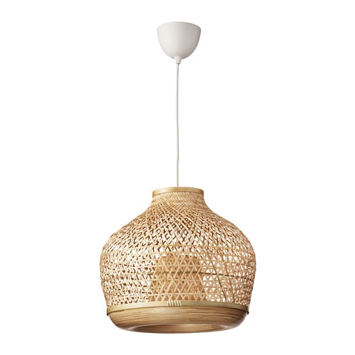 IKEA デュカルクロッカ DYKARKLOCKA+ HEMMA ヘマ1.5m DYKARKLOCKA / HEMMA pendant lamp, white stained oak veneer
