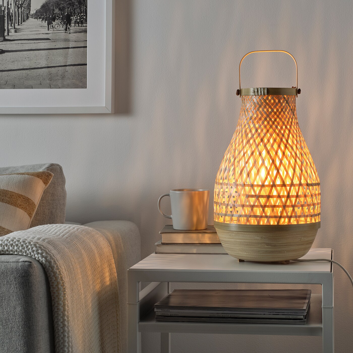 MISTERHULT table lamp bamboo/handmade - IKEA