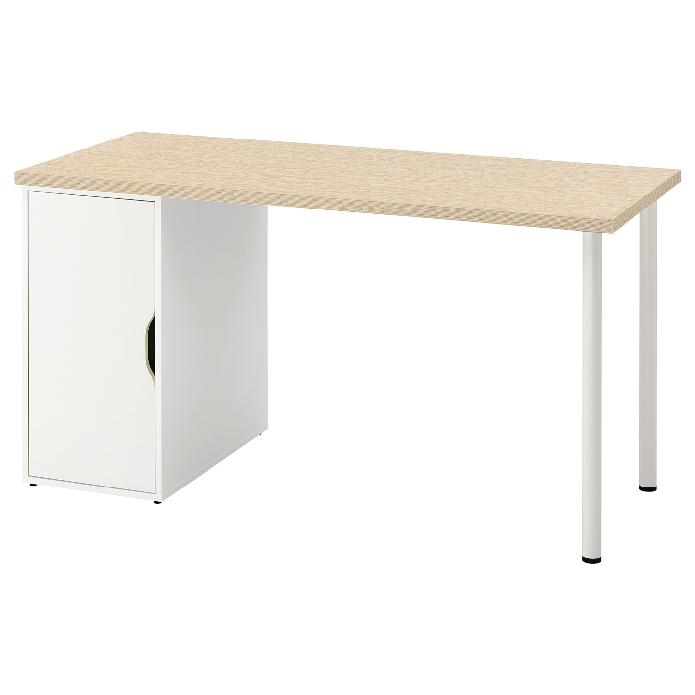 MITTCIRKEL / ALEX desk lively pine effect/white - IKEA
