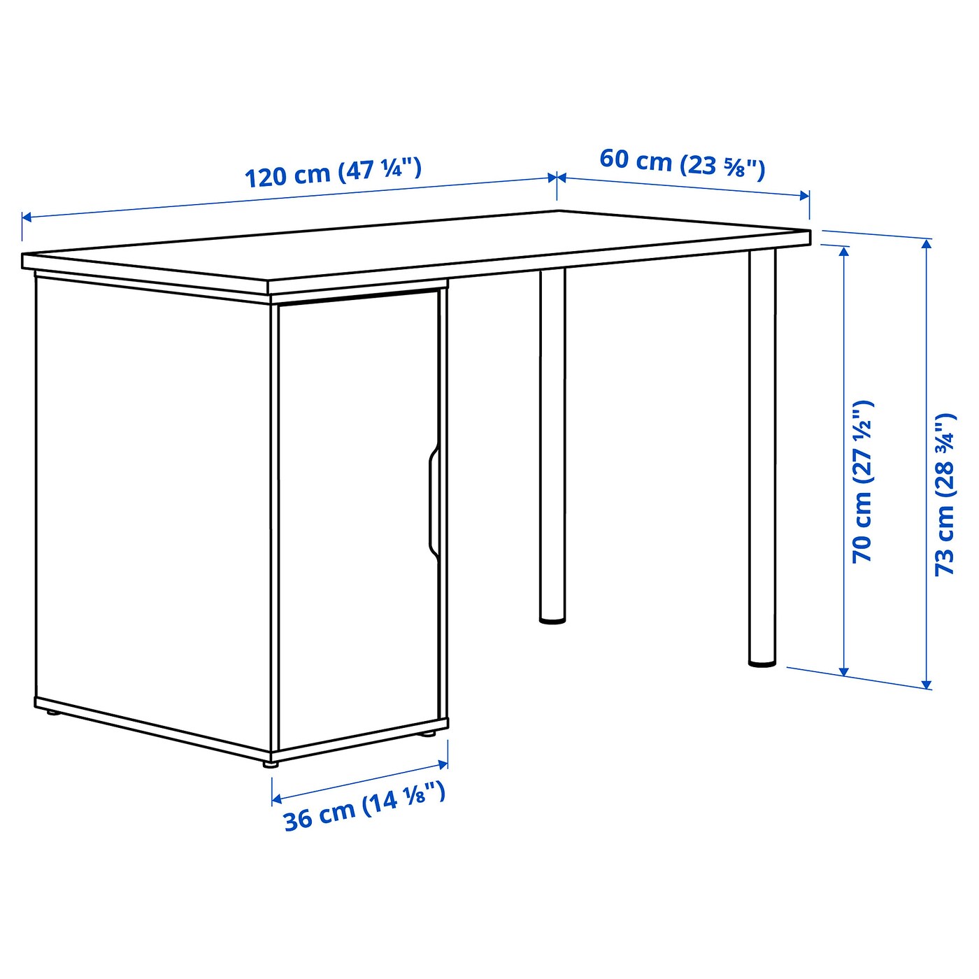 MITTCIRKEL / ALEX desk lively pine effect/white - IKEA