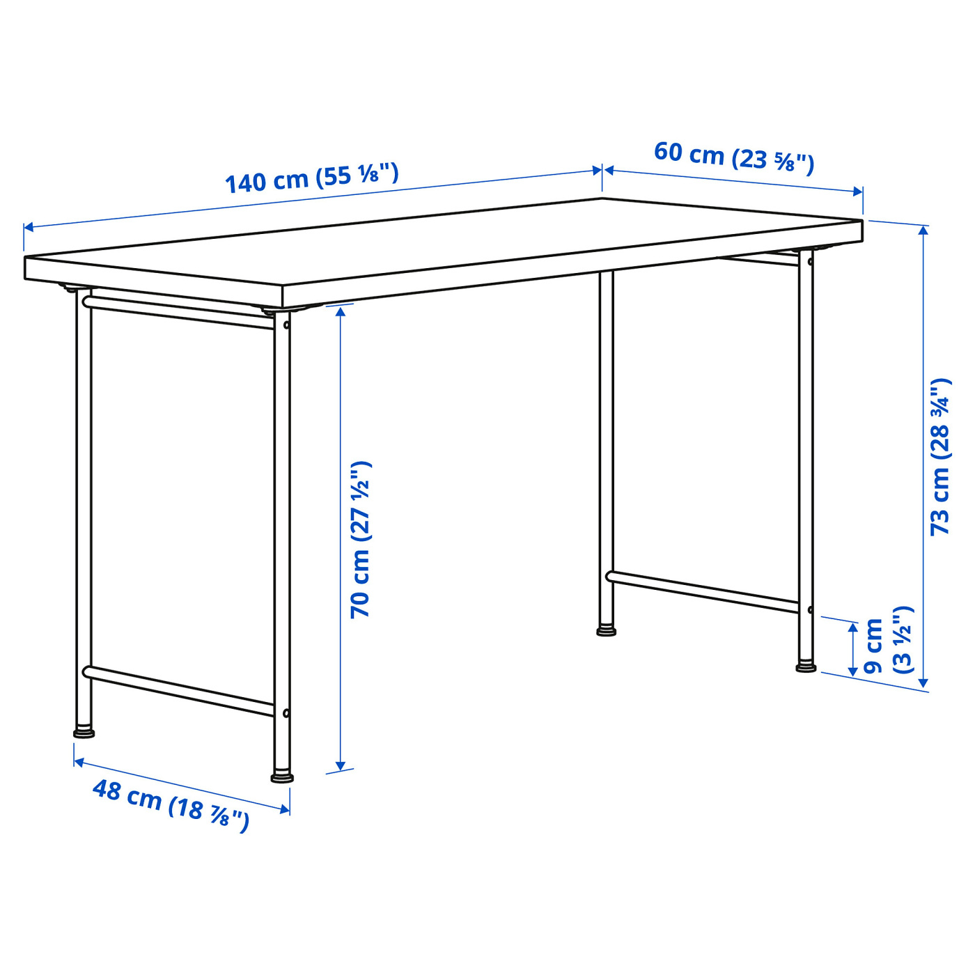 MITTCIRKEL / SPÄND desk lively pine effect/white - IKEA