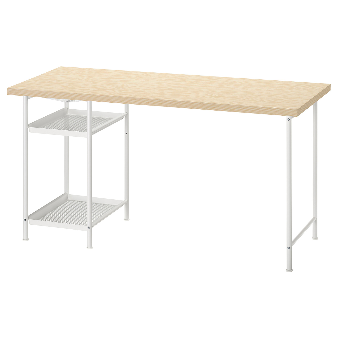 MITTCIRKEL / SPÄND desk lively pine effect/white - IKEA
