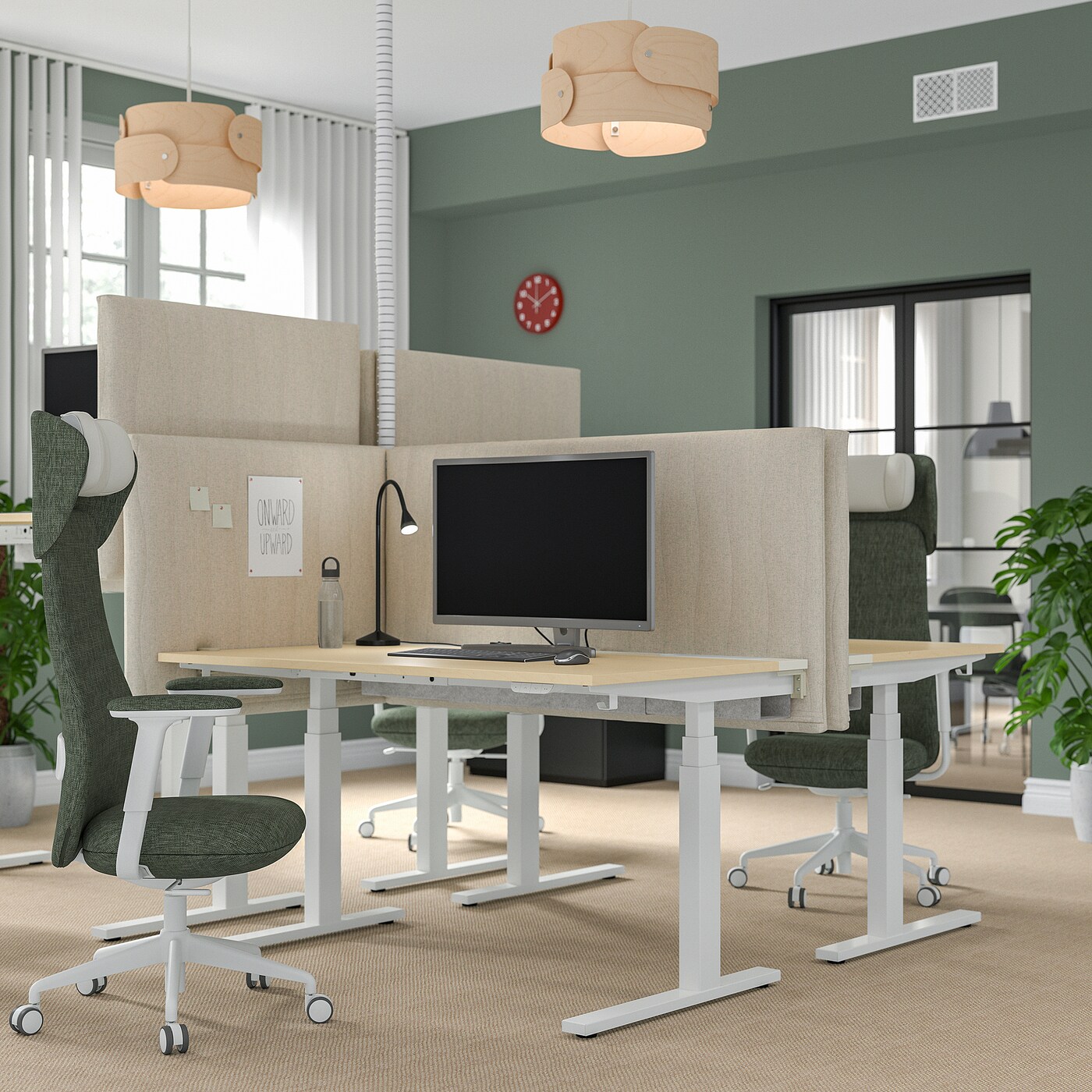 MITTZON acoustic screen for desk Gunnared beige - IKEA