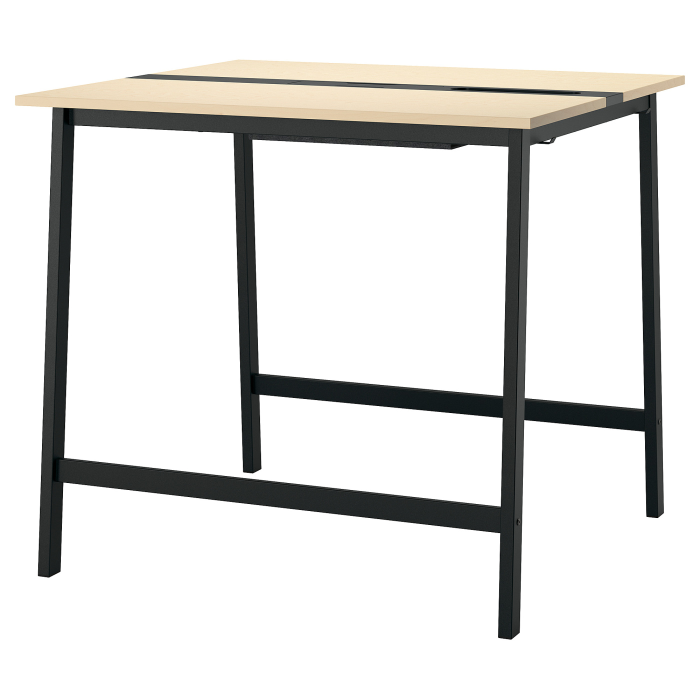 MITTZON conference table birch veneer/black - IKEA